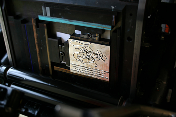 Emma Jo letterpress printing
